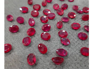 Natural ruby whit certification