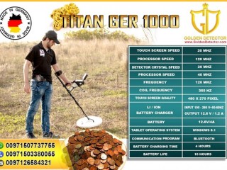 TITAN GER 1000 - 5 SYSTEMS - Underground Gold Detector