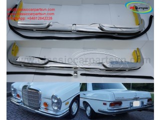 Mercedes W108 and W109 bumpers (1965-1973) by stainless steel
