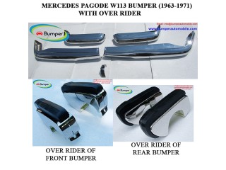 Mercedes Pagode W113 bumpers with over rider (1963 -1971)