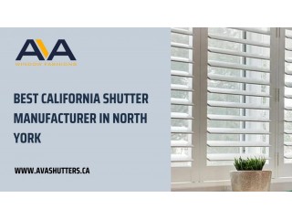 Best California Shutter Manufacturer in North York