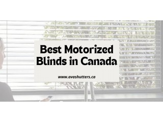 Best Motorized Blinds In Canada