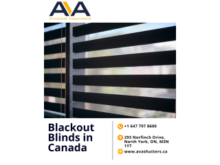 Blackout Blinds in Canada - Ava Window Fashions