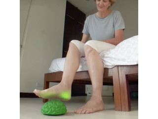 Yoga Half-Ball Water Cube Diamond Pattern Foot Massage Ball by StayWell