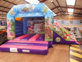 Unicorn/Fairy Bouncy Castle Slide Combo