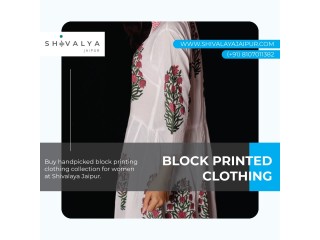 Block Printed Clothing