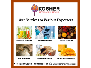 Hire Well-Known Kosher Certifications Services in India!