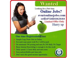 Online Jobs | Part Time Jobs | Home Based Online jobs | Data Entry Jobs Without Investment.