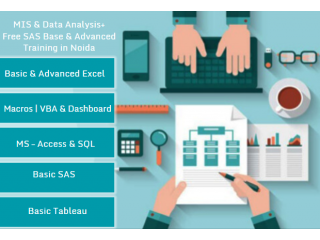 MIS Institute in Noida, Ghaziabad, SLA Analytics Classes, Excel, VBA, SQL, Power BI, Python Certification,