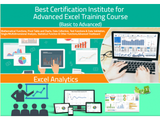 Microsoft Excel Certification in Delhi, Janakpuri, 100% Job by SLA Excel Institute, SQL, Power BI Training Course,