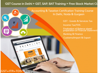 GST Certification in Delhi, Mayur Vihar, SLA Taxation Institute, Income Tax, Accounting Training Course,