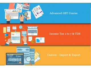 GST Training in Delhi, Janakpuri, SLA Taxation  Institute, Tally Accounting, Income Tax Certification Course,