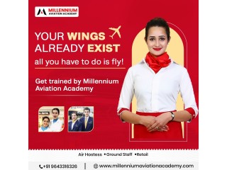 Join the Best Training Program and Courses for Airhostess by Millennium Aviation