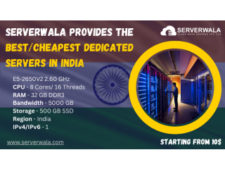 Serverwala Provides the Best/Cheapest Dedicated Servers in India