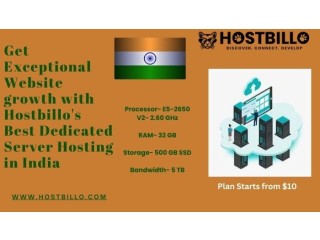 Get Website growth with Hostbillo's Best Dedicated Server Hosting in India