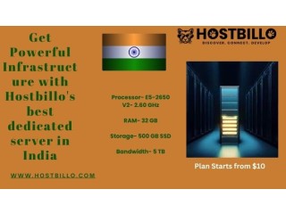 Get Powerful Infrastructure with Hostbillo's best dedicated server in India