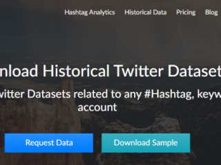 Get RAW Twitter dataset with Trackmyhashtag