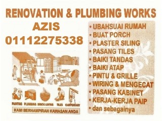 Plumbing dan renovation 01112275338 azis wangsa maju