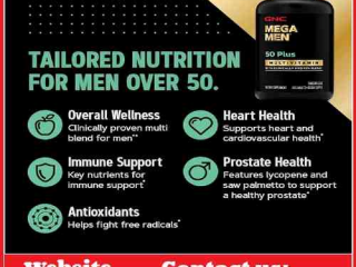 GNC Mega Men 50 Plus Multivitamin In Pakistan Sahiwal 03007234797 Get Now