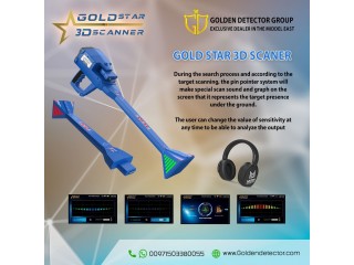 Gold Star 3D Scanner is a multi-system and multi-purpose metal detector