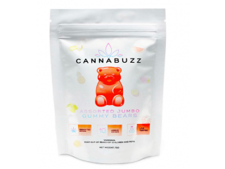 Cannabuzz Assorted Jumbo Gummy Bears (1000mg THC)