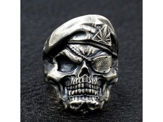 Buy Silver Biker Skull Rings for Men at Jewelry1000