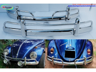Volkswagen Beetle USA style bumper (1955-1972) by stainless steel  (VW Käfer USA type stoßfänger)