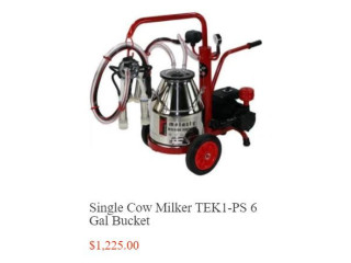 Electric milking machine for cows