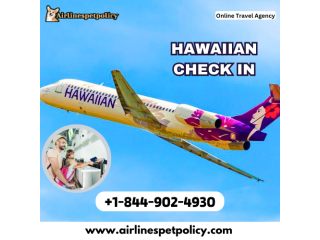 How do I check in for Hawaiian Airlines flights?