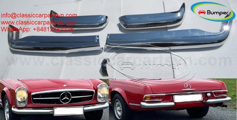 mercedes-pagode-w113-bumpers-without-over-rider-1963-1971-models-230sl-250sl-280sl-big-1