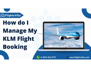 How do I Manage My KLM Flight Booking