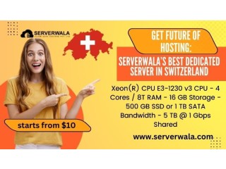 Get Future of Hosting: Serverwalas Best Dedicated Server in Switzerland