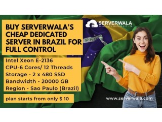 Buy Serverwalas Cheap Dedicated Server in Brazil for Full Control