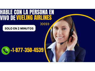 Como hablo con una persona en vivo en Vueling Airlines