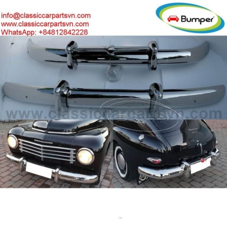 volvo-pv-444-1947-1958-bumpers-with-bullhorns-overriders-by-stainless-steel-big-0