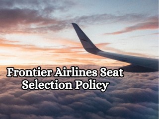 When can I choose my seat for a Frontier Airlines flight?