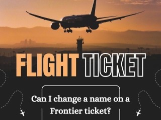 +1-888-413-6950 Can I change a name on a Frontier ticket?