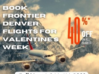 +1-844-414-9223 Book Frontier Denver Flights for Valentine's Week