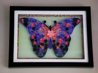 Innovative Raksha Bandhan gifts for Sister Abstract Butterfly art work Aadhi Creation