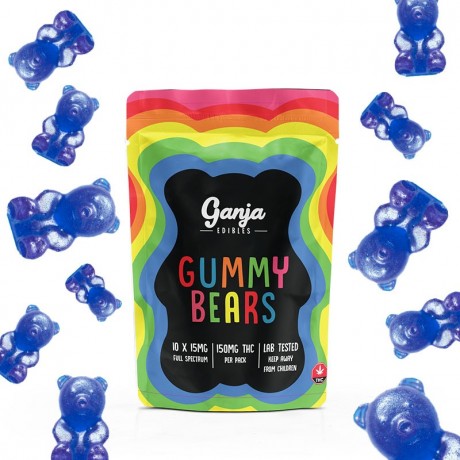 ganja-edibles-gummy-bears-blue-raspberry-thc-big-0