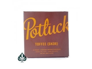 Toffee 300MG THC Chocolate Bar By Potluck Extracts