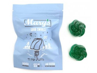 Marys Medibles  Sour Swirls  Indica  55mg